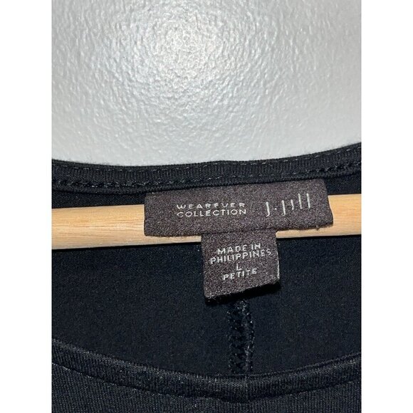 J. Jill Wearever Collection Black Sleeveless Stretch Flowy Mini Dress Women's Pe - Picture 6 of 9